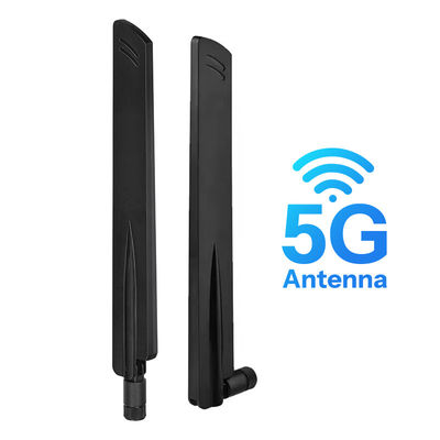 الهوائي ذو الفائدة العالية 12dbi 5g سما قابل للتلاعب 600-6000Mhz نقل إشارات مستقرة هوائي 5G أومني لجهاز التوجيه المحمول اللاسلكي