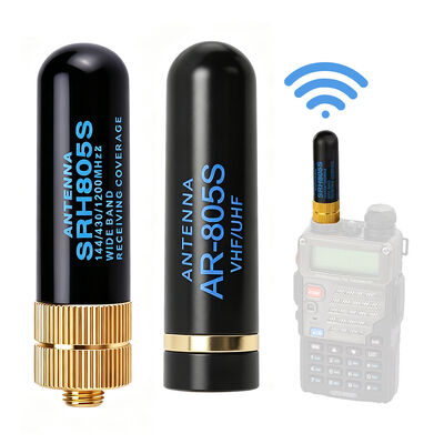 2.15dBi High Gain VHF UHF Antenna Durable Dual Band Handheld Two Way Radio Antenna for Outdoor Walkie Talkie Use