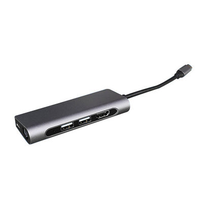 FCC ROHS OEM Usb 3.0 Multiport Adaptor Aluminium USB C HDMI Hub