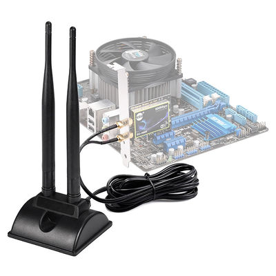 2.4GHz 5GHz النطاق المزدوج الهوائي لاسلكي الاتصالات WiFi الهوائي SMA قاعدة مغناطيسية لبطاقة الشبكة PCI-E محول USB
