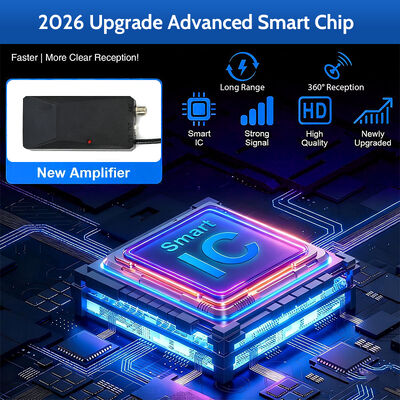 New Upgrade Smart HDTV Antenna Digital HD 4K 1080P Amplified 30dbi Long Range UHF Free Channel Outdoor Plastic Aerial