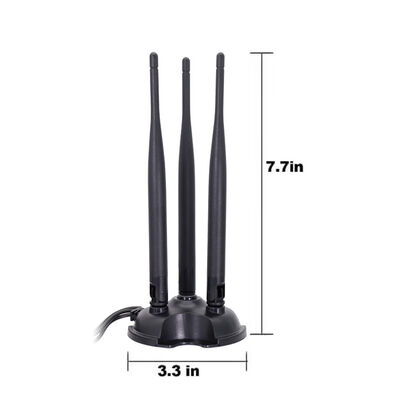 2.4G 5.8G ثنائي النطاق هوائي واي فاي عالي الكسب، هوائي أومني 8dBi لجهاز توجيه الواي فاي وبطاقة الشبكة اللاسلكية