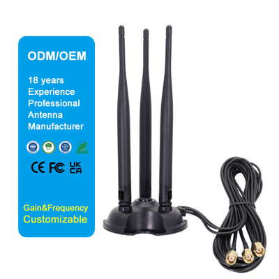 2.4G 5.8G ثنائي النطاق هوائي واي فاي عالي الكسب، هوائي أومني 8dBi لجهاز توجيه الواي فاي وبطاقة الشبكة اللاسلكية